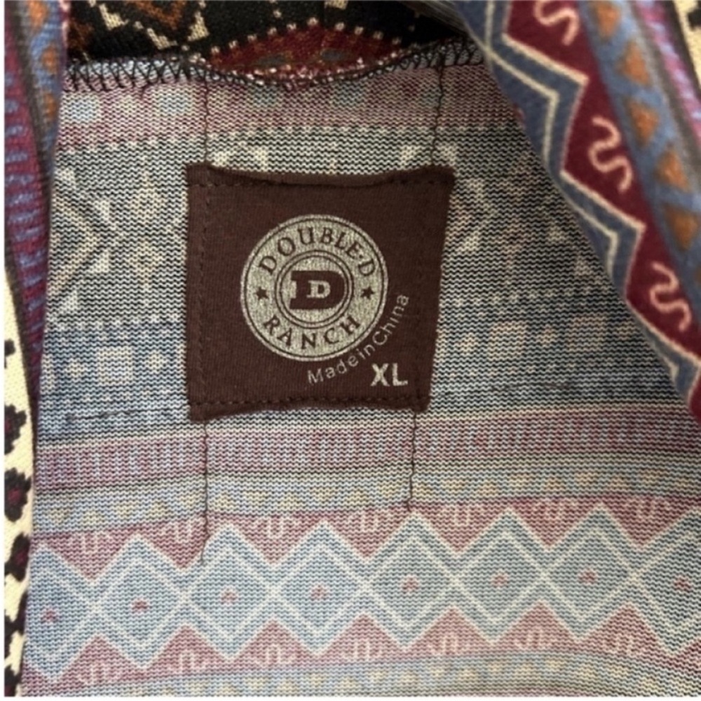 Double D Ranch Aztec Open Front Cardigan - Picture 4 of 5